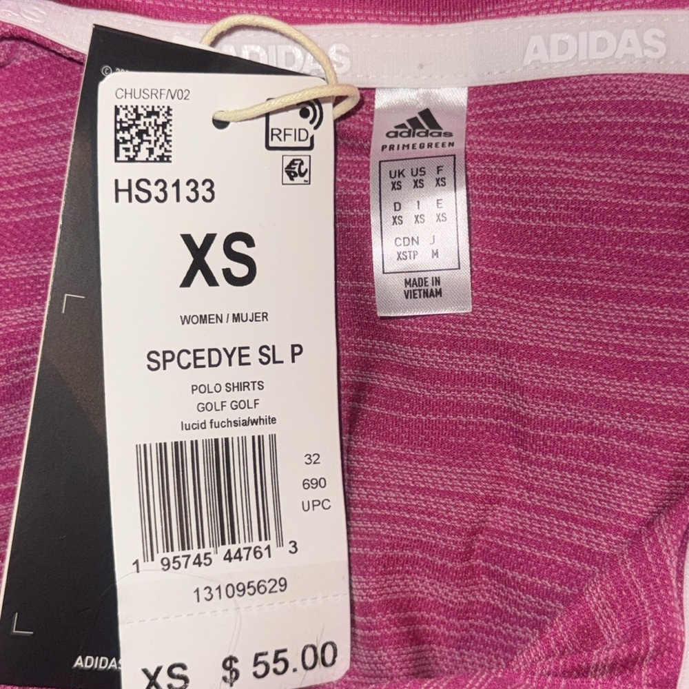 NWT Women's Adidas Spacedye Sleeveless Golf Polo - Picture 7 of 7